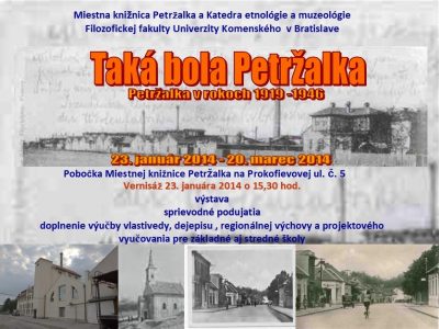 Výstava Taká bola Petržalka v rokoch 1919-1946