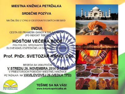 cestovateľská beseda INDIA