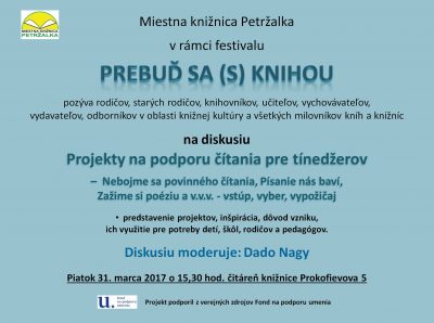 Projekty na podporu čítania pre tínedžerov