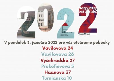 Pobočky od 3. januára 2022 opäť otvorené