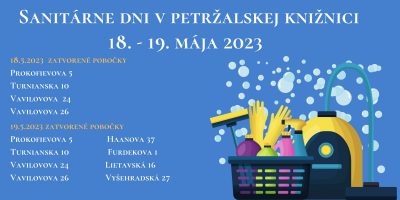 Sanitárne dni v petržalskej knižnici