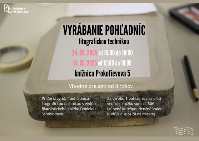 Výroba pohľadníc litografickou technikou
