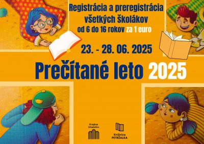 Prečítané leto 2025 začína možnosťou registrovať a preregistrovať sa za 1 euro!