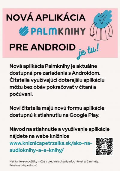 Nová aplikácia PALMKNIHY pre Android je už dostupná