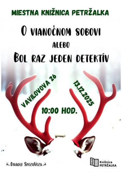 Vianoce v knižnici – O vianočnom sobovi alebo Bol raz jeden detektív