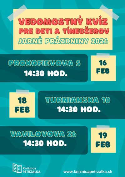 Vedomostný kvíz pre deti a tínedžerov