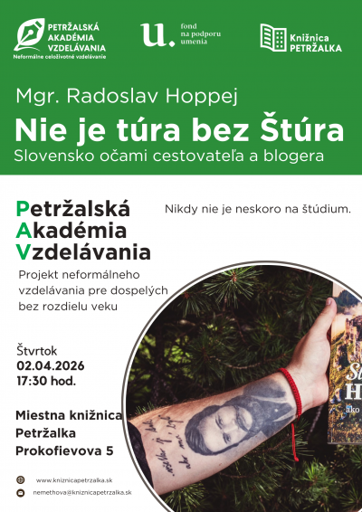 Petržalská akadémia vzdelávania – Mgr. Radoslav Hoppej: Nie je túra bez Štúra