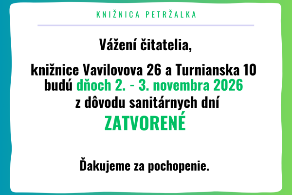 Sanitárne dni / Vavilovova 26 / Turnianska 10